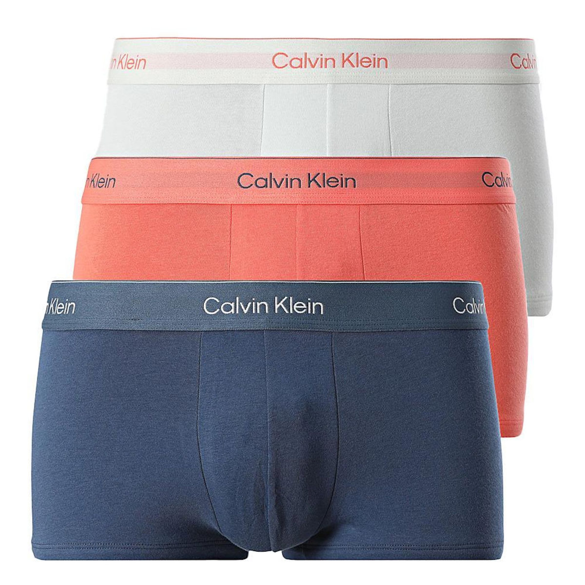 CALVIN KLEIN JEANS Lot de 3 boxers /Orange/Blanc Homme Calvin Klein Jeans Low Rise