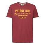  T-shirt Rouge Homme Petrol Industries Classic Print. Coloris disponibles : Jaune