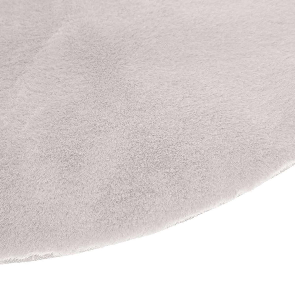 ATMOSPHERA Tapis rond extra doux - Diam 80 cm - Ivoire