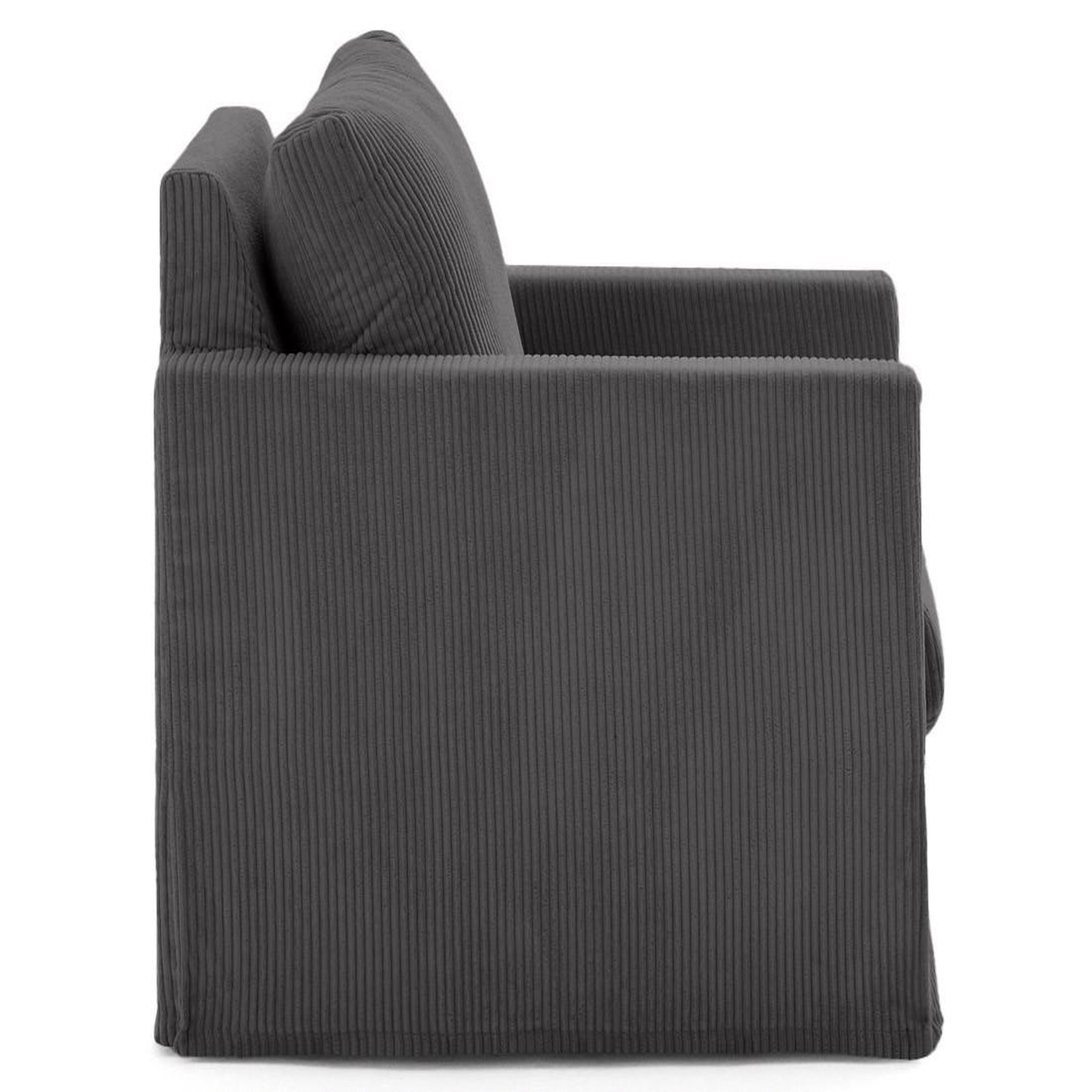 Voir la diapositive 4 : LISA DESIGN Serena - fauteuil déhoussable en velours côtelé