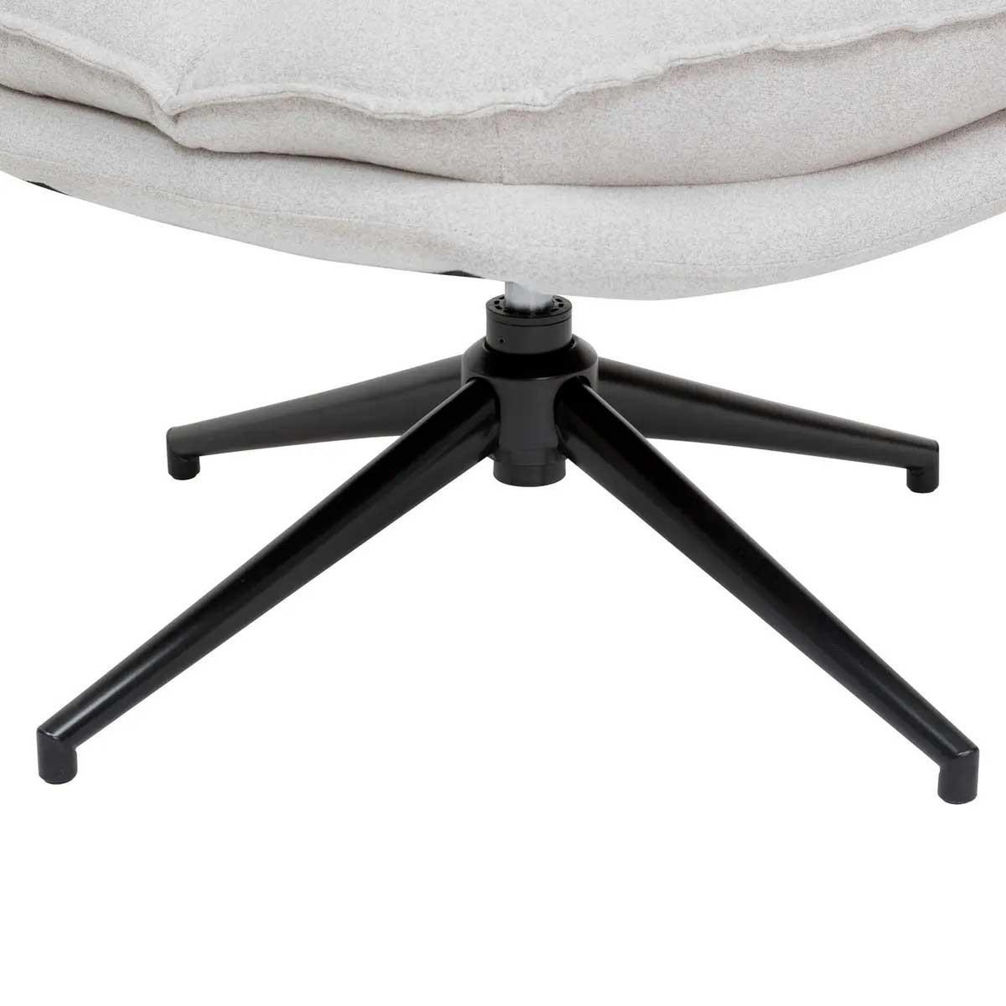 Voir la diapositive 2 : ATMOSPHERA Fauteuil Pivotant  Harper  87cm Beige Lin