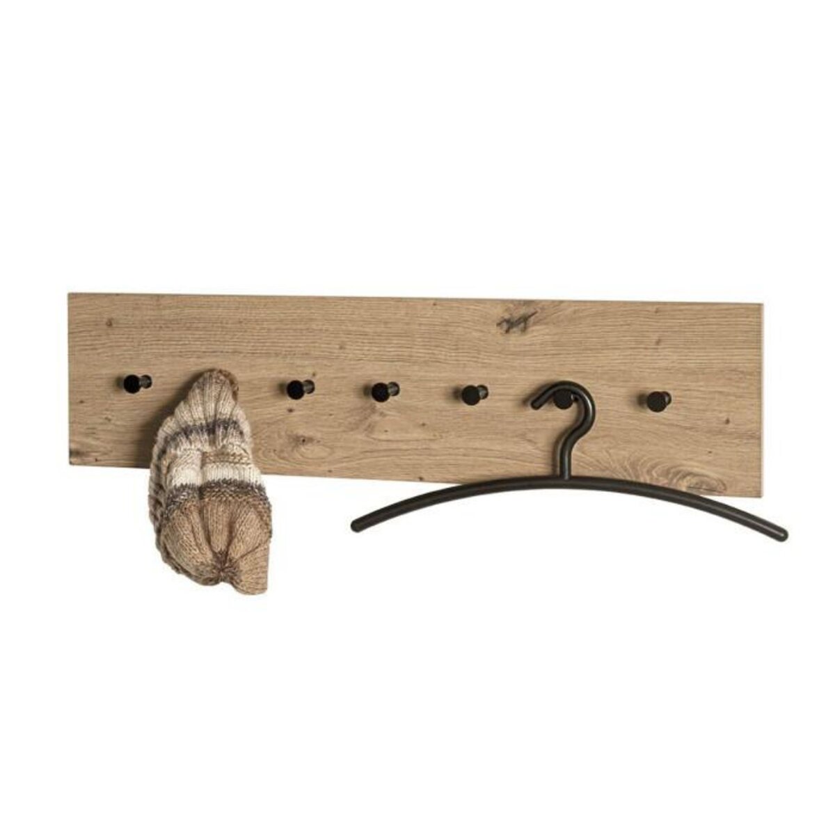 Paris Prix Patère Murale  Miranda  80cm Chêne & Noir