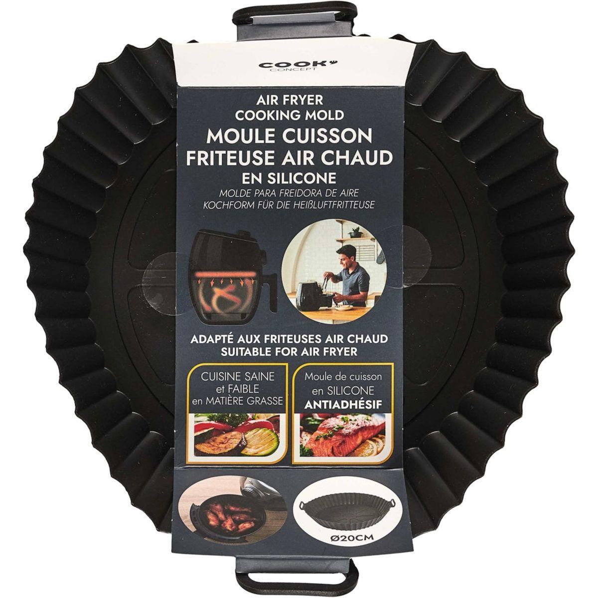 COOK CONCEPT moule de cuisson rond pour friteuse a air