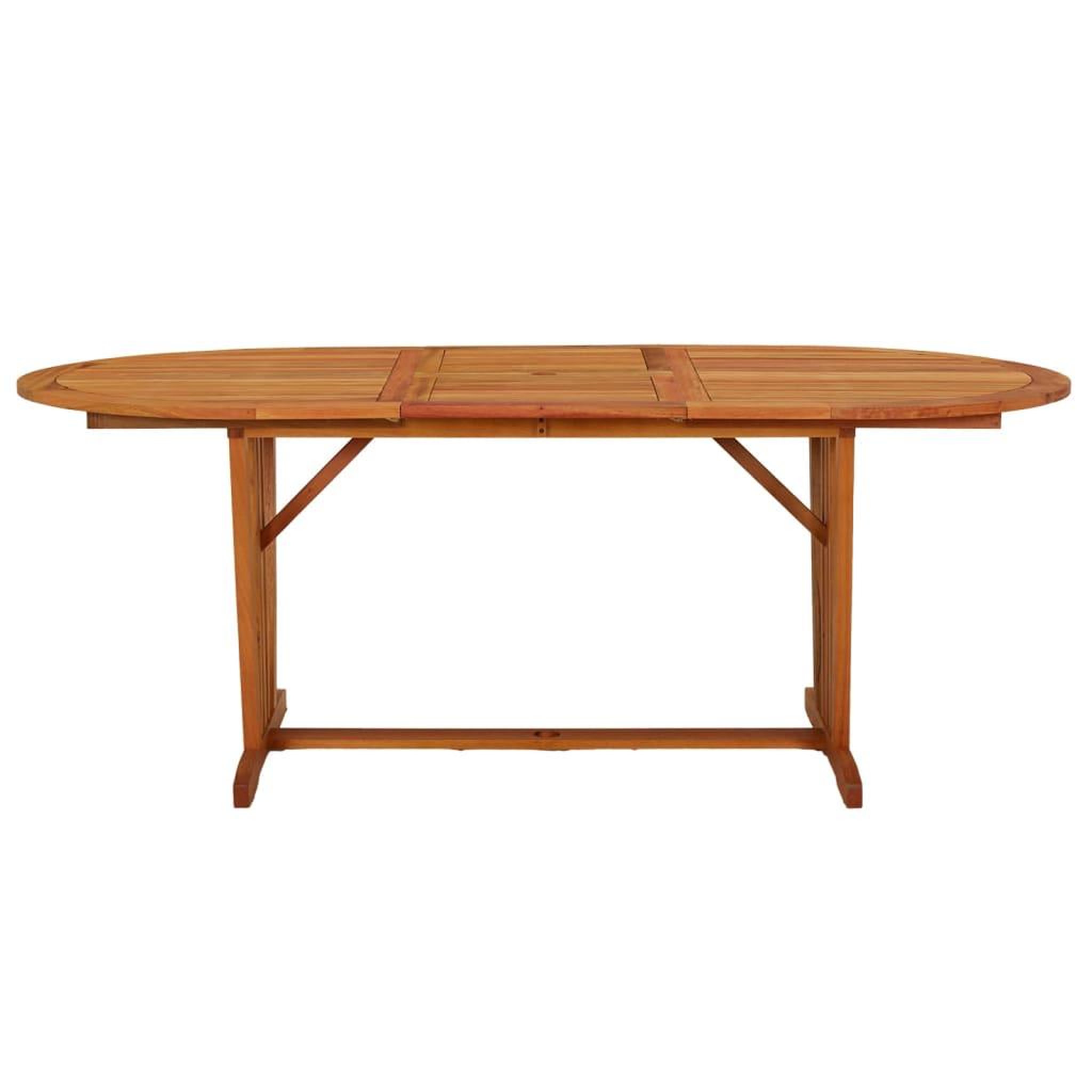 Voir la diapositive 2 : VIDAXL Table de jardin 200x100x75 cm bois d'eucalyptus solide