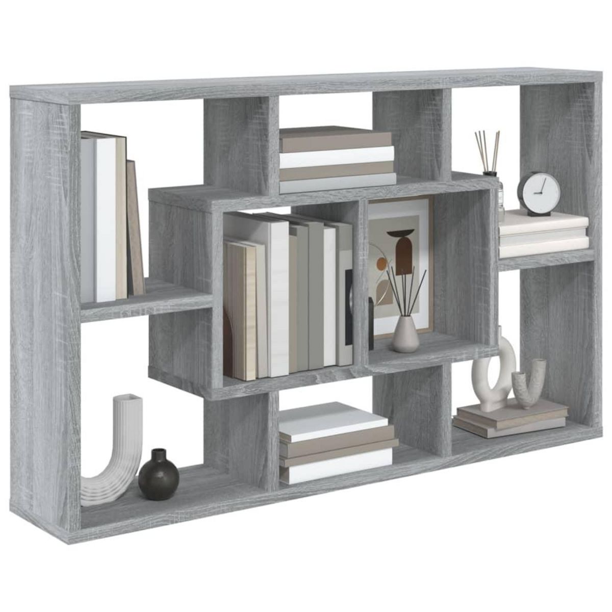 VIDAXL Etagere murale Sonoma gris 85x16x52,5 cm Bois d'ingenierie