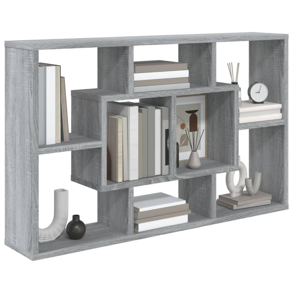 VIDAXL Etagere murale Sonoma gris 85x16x52,5 cm Bois d'ingenierie