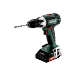 METABO SAS Perceuse visseuse 18 V BS 18 LT - 2 x2,0 Ah Li-Power, ASC 55, coffret Metabox