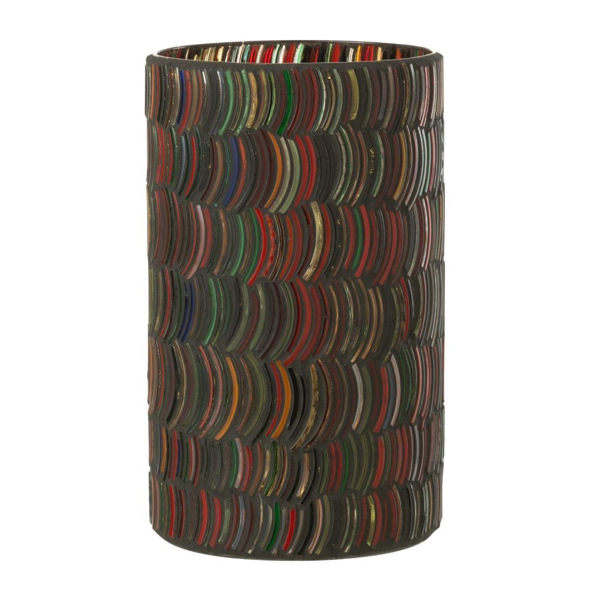 J-LINE Photophore Design  Mosaic Courbe  23cm Multicolore