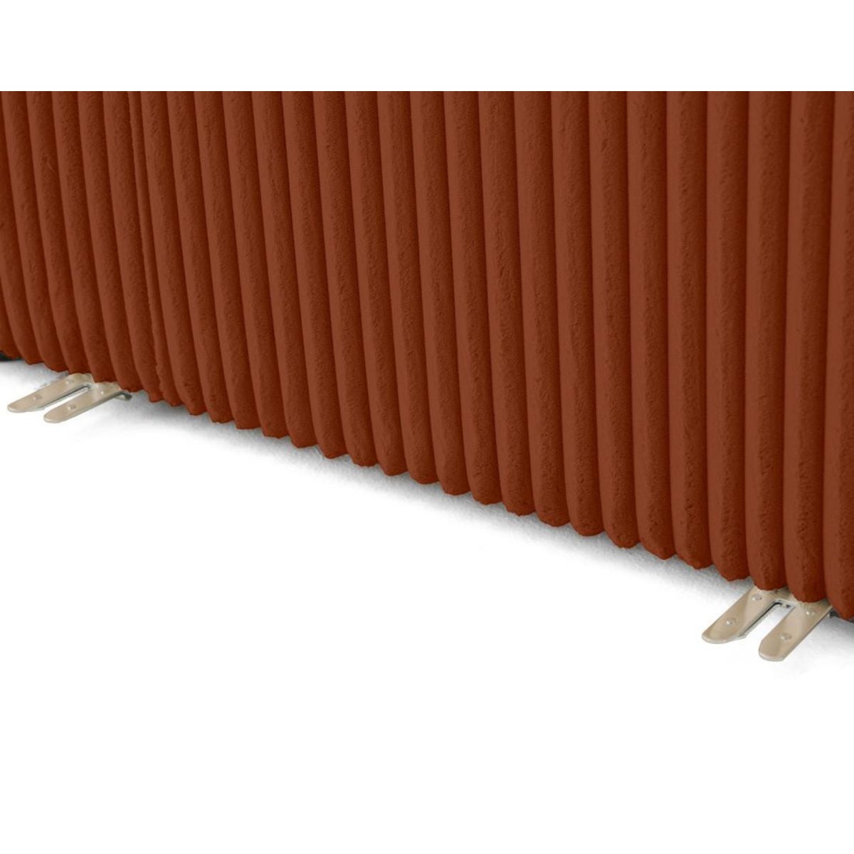 LISA DESIGN Victoire - module d'assise méridienne droit en velours côtelé grosses côtes