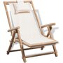 VIDAXL Chaise de terrasse d'exterieur Bambou