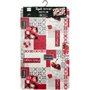Voir la diapositive 2 : Paris Prix Tapis Déco Imprimé  Fraisia  45x75cm Rouge