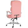 Voir la diapositive 5 : VIDAXL Fauteuil inclinable de bureau Rose Similicuir