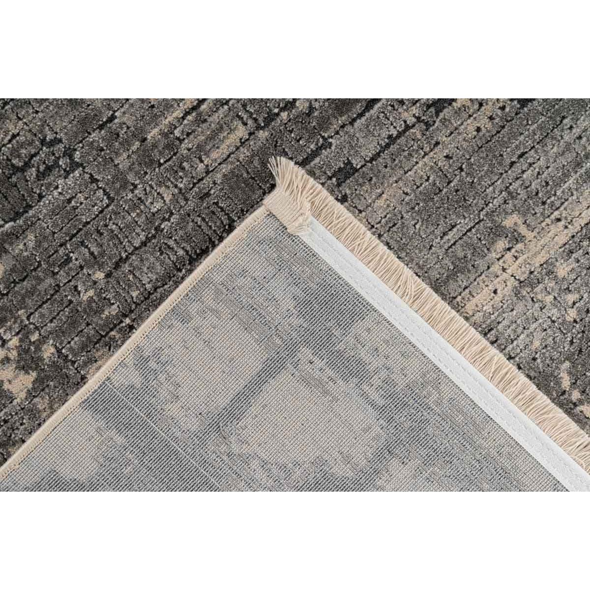 Voir la diapositive 4 : Paris Prix Tapis Tissé à Poils Ras Vintage  Adeon  Gris