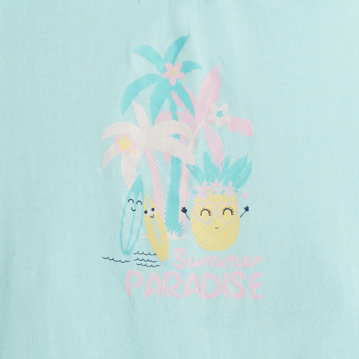 INEXTENSO Combicourte jersey palmiers bébé fille