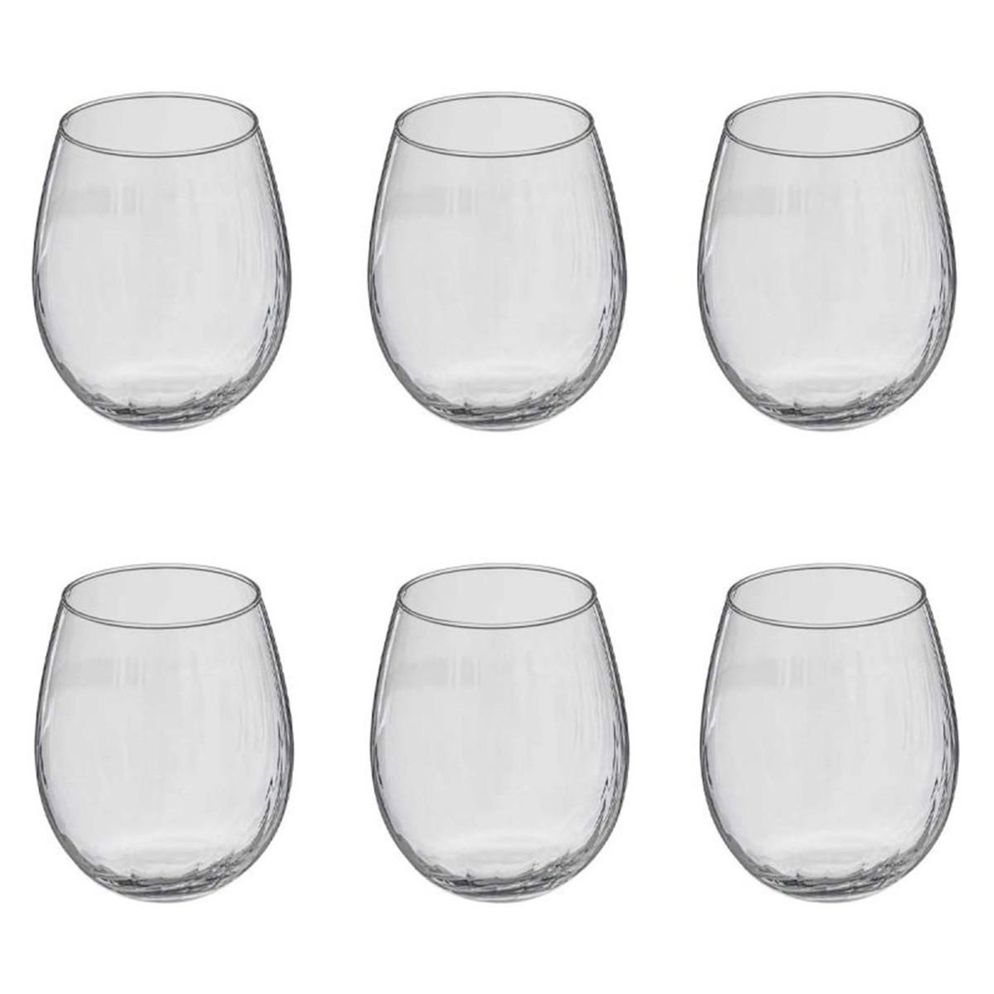 SECRET DE GOURMET Lot de 6 verres à eau  volta  44cl transparent