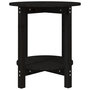 Voir la diapositive 5 : VIDAXL Table basse Noir Ø 55x60 cm Bois massif de pin