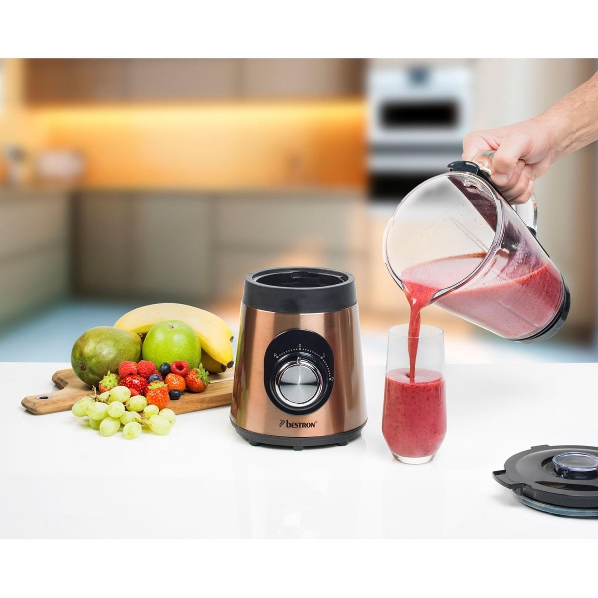 Voir la diapositive 5 : Bestron Blender 1.5l 500w cuivre - abl500co