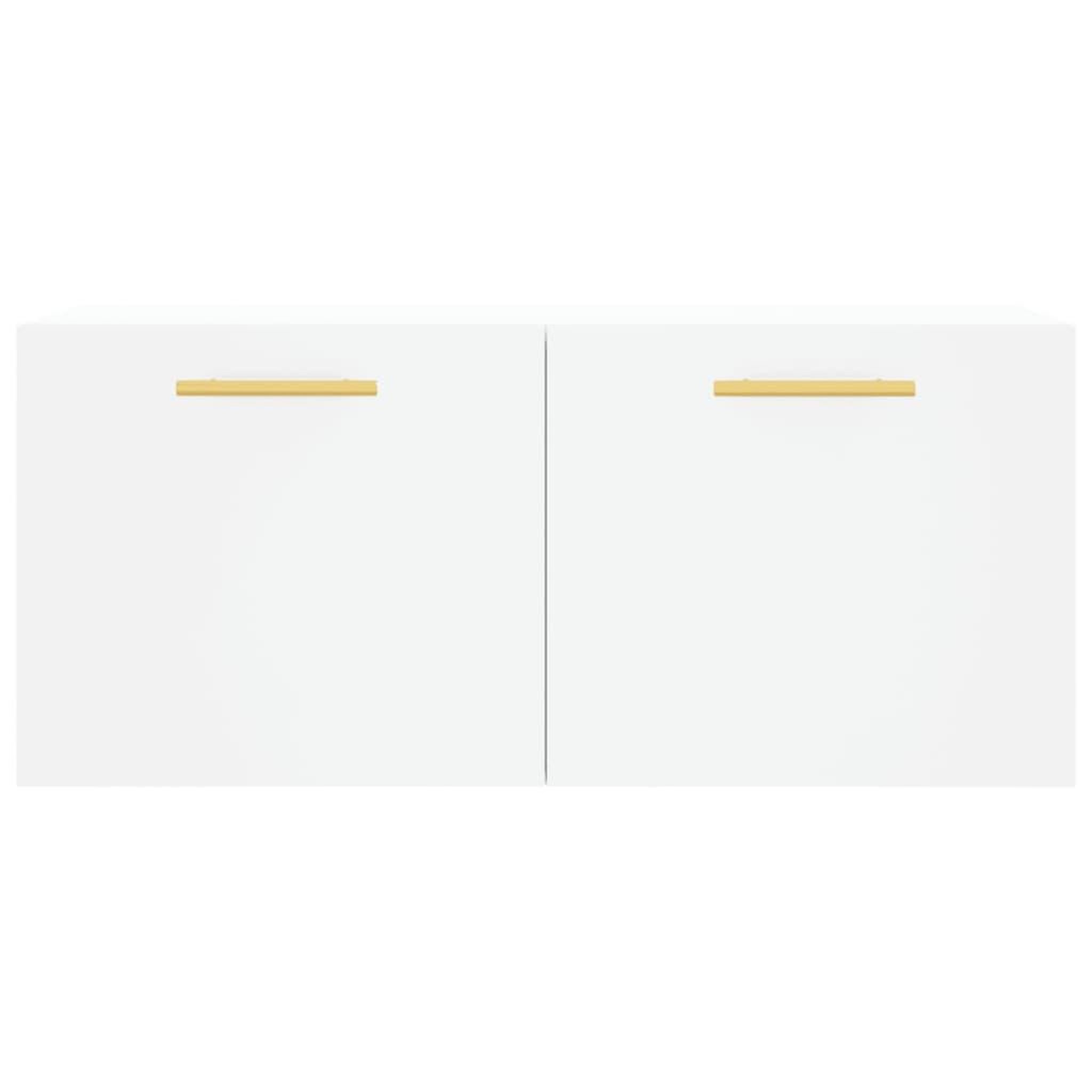 Voir la diapositive 5 : VIDAXL Armoire murale blanc 80x36,5x35 cm bois d'ingenierie