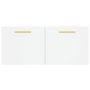 Voir la diapositive 5 : VIDAXL Armoire murale blanc 80x36,5x35 cm bois d'ingenierie