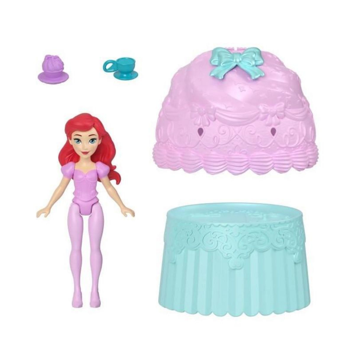 DISNEY PRINCESS Princesses Disney - Petite poupée Cupcake Doll Reveal avec 5 surprises - Disney Princess - JFG78
