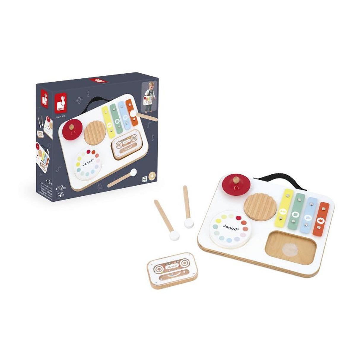 Juratoys-Janod confetti - table musicale pour bébé