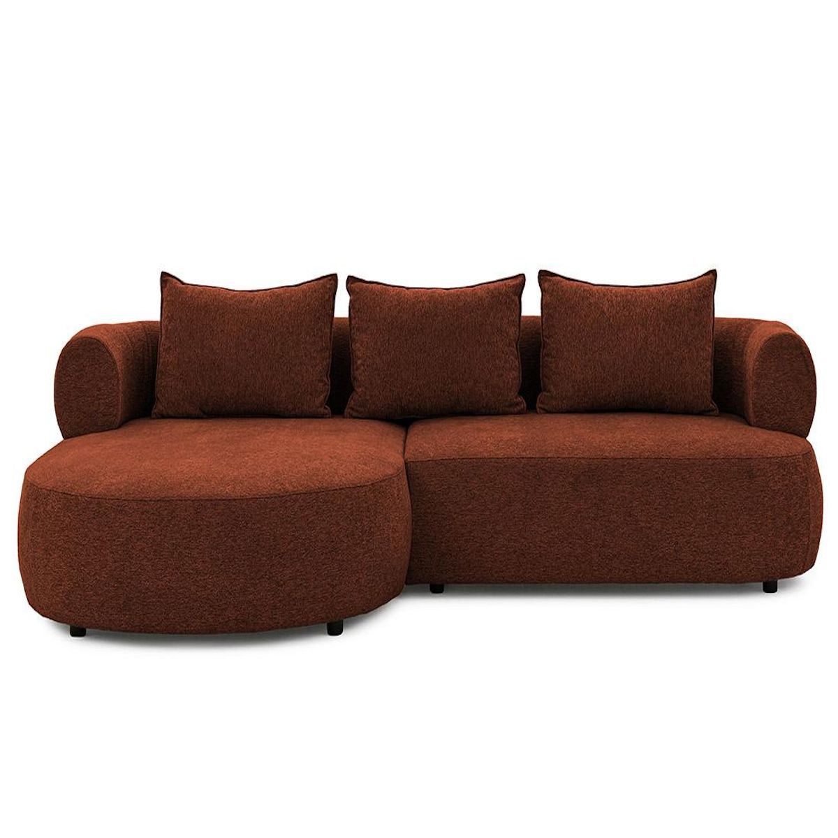 LISA DESIGN Angela - canapé d'angle gauche 4 places en velours texturé