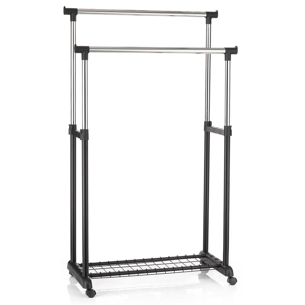 IDIMEX Portant à vêtements GROSSO, en métal chromé