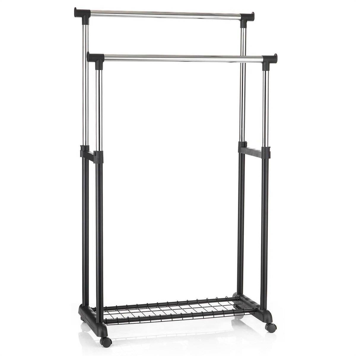 IDIMEX Portant à vêtements GROSSO, en métal chromé