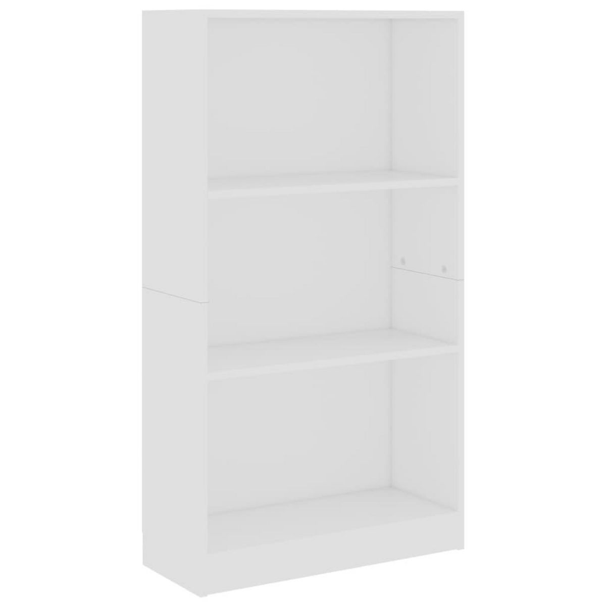 VIDAXL Bibliotheque 3 niveaux Blanc 60x24x109 cm Bois d'ingenierie