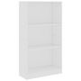 Voir la diapositive 2 : VIDAXL Bibliotheque 3 niveaux Blanc 60x24x109 cm Bois d'ingenierie