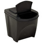 Voir la diapositive 5 : VIDAXL Poubelles empilables 4 pcs Anthracite 100 L
