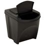 Voir la diapositive 5 : VIDAXL Poubelles empilables 4 pcs Anthracite 100 L