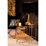 Voir la diapositive 2 : Paris Prix Lot de 2 Tables d'Appoint Design  Laure  66cm Or