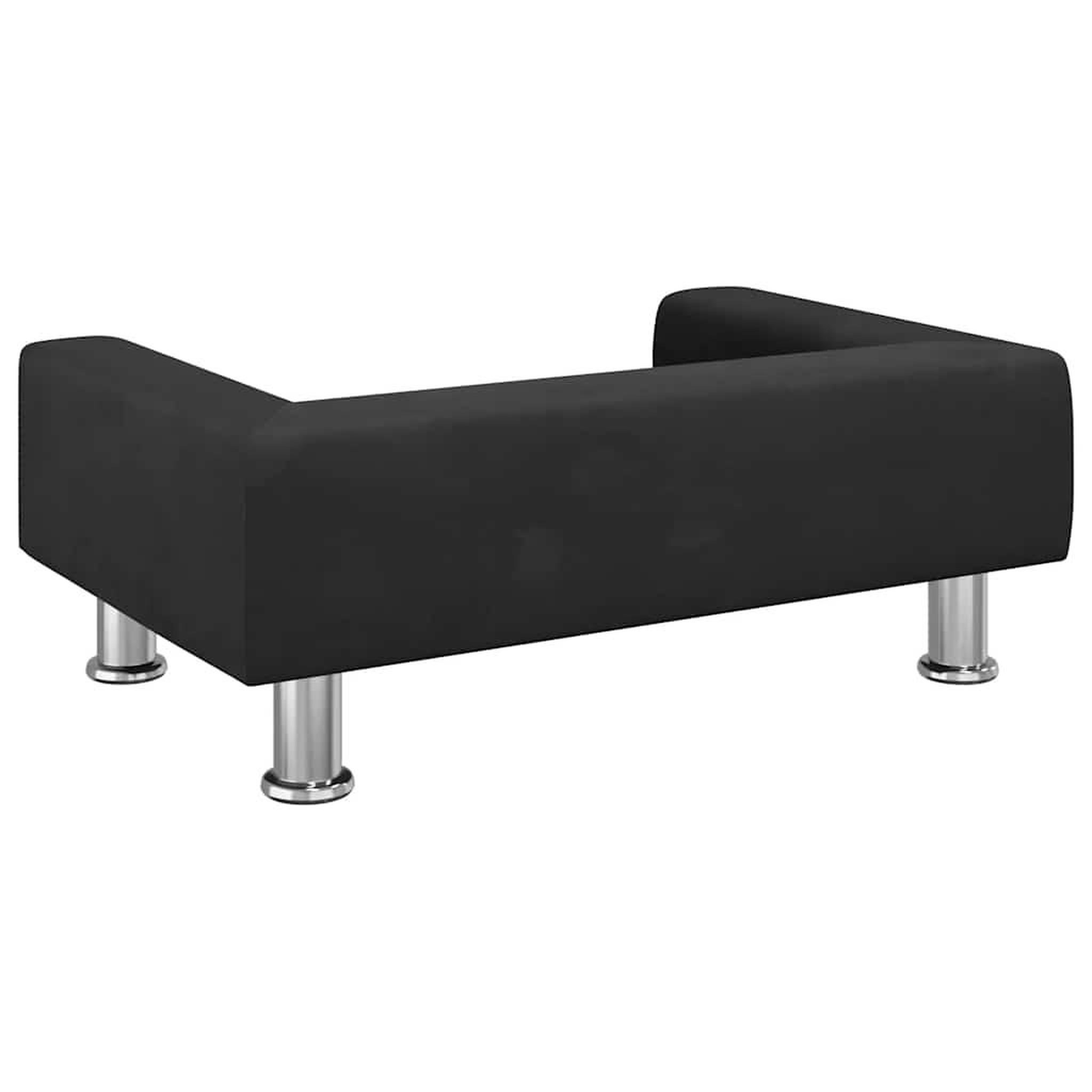 Voir la diapositive 5 : VIDAXL Lit pour chien noir 70x45x26,5 cm velours