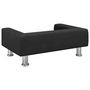Voir la diapositive 5 : VIDAXL Lit pour chien noir 70x45x26,5 cm velours