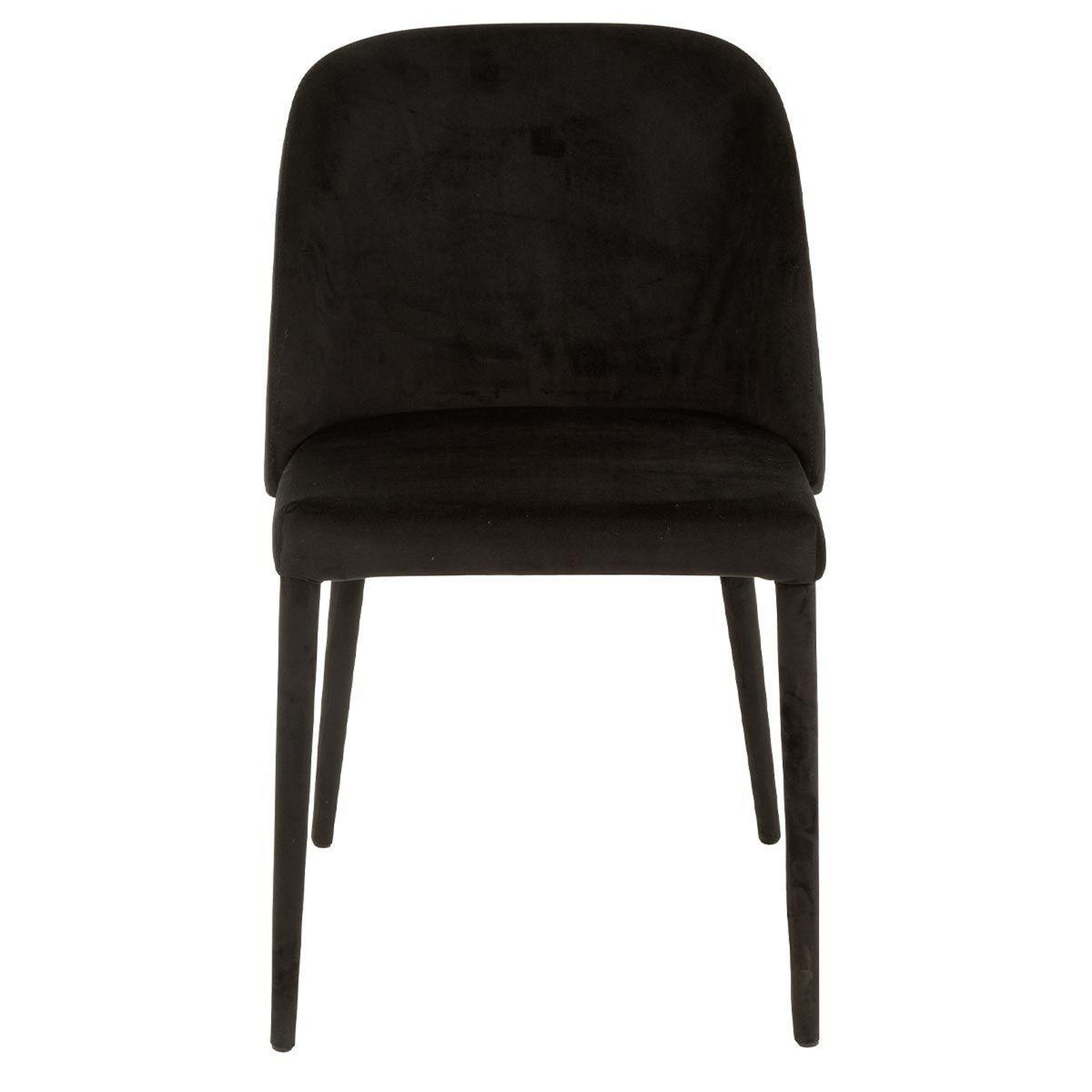 Voir la diapositive 2 : J-LINE Chaise Design  Charlotte  80cm Noir