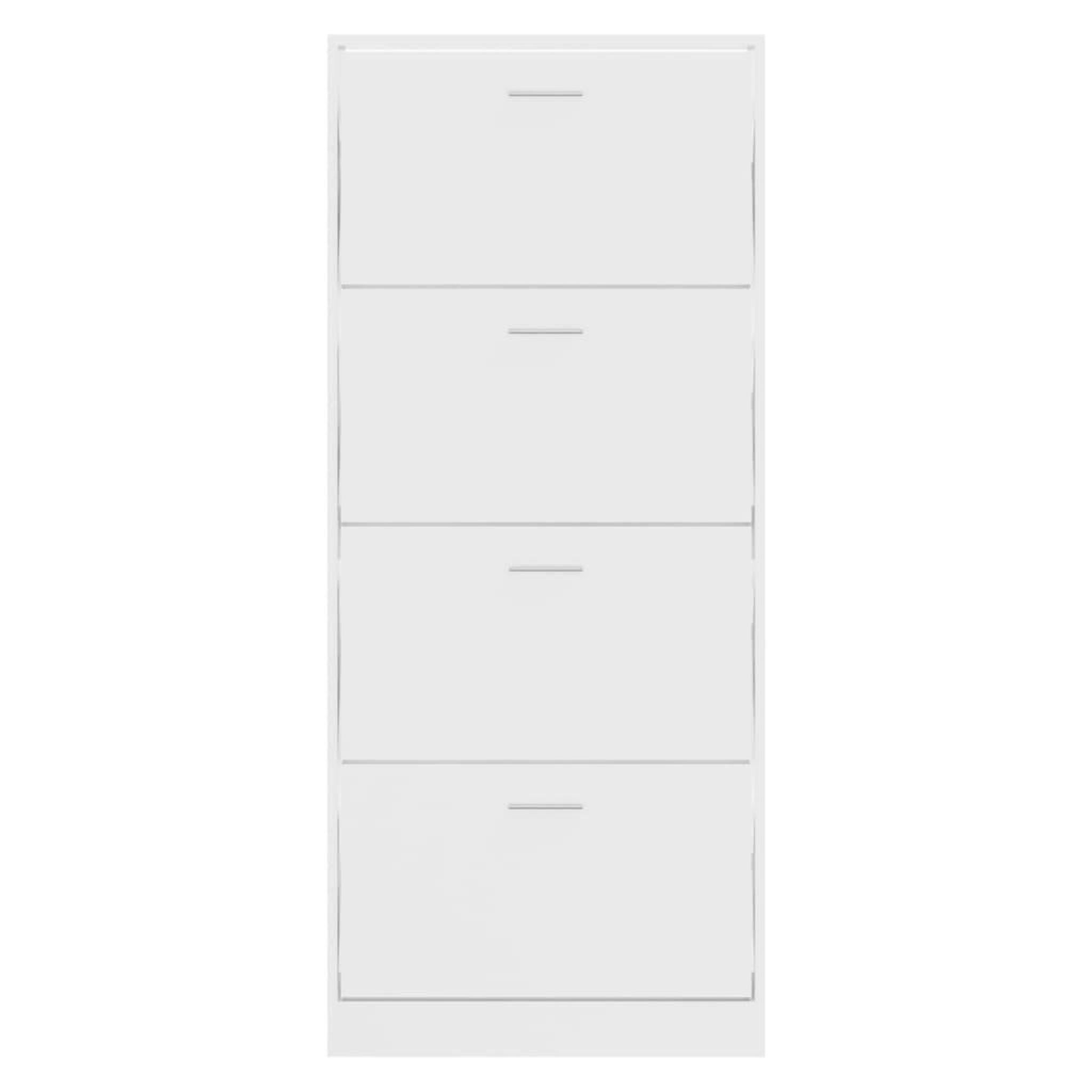 Voir la diapositive 4 : VIDAXL Armoire a chaussure Blanc brillant 63x24x147 cm Bois ingenierie