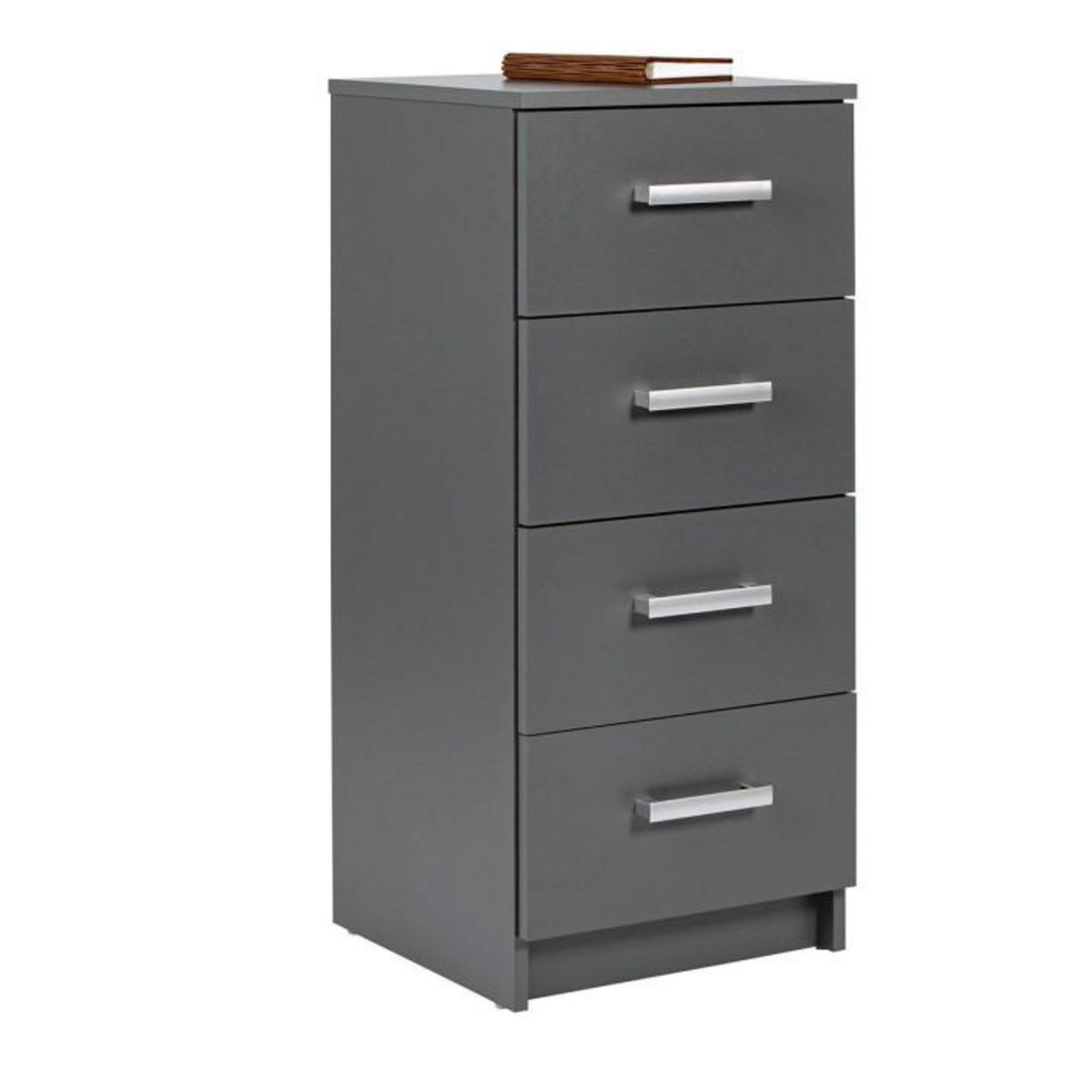 Paris Prix Commode 4 Tiroirs Design  Azio  91cm Gris