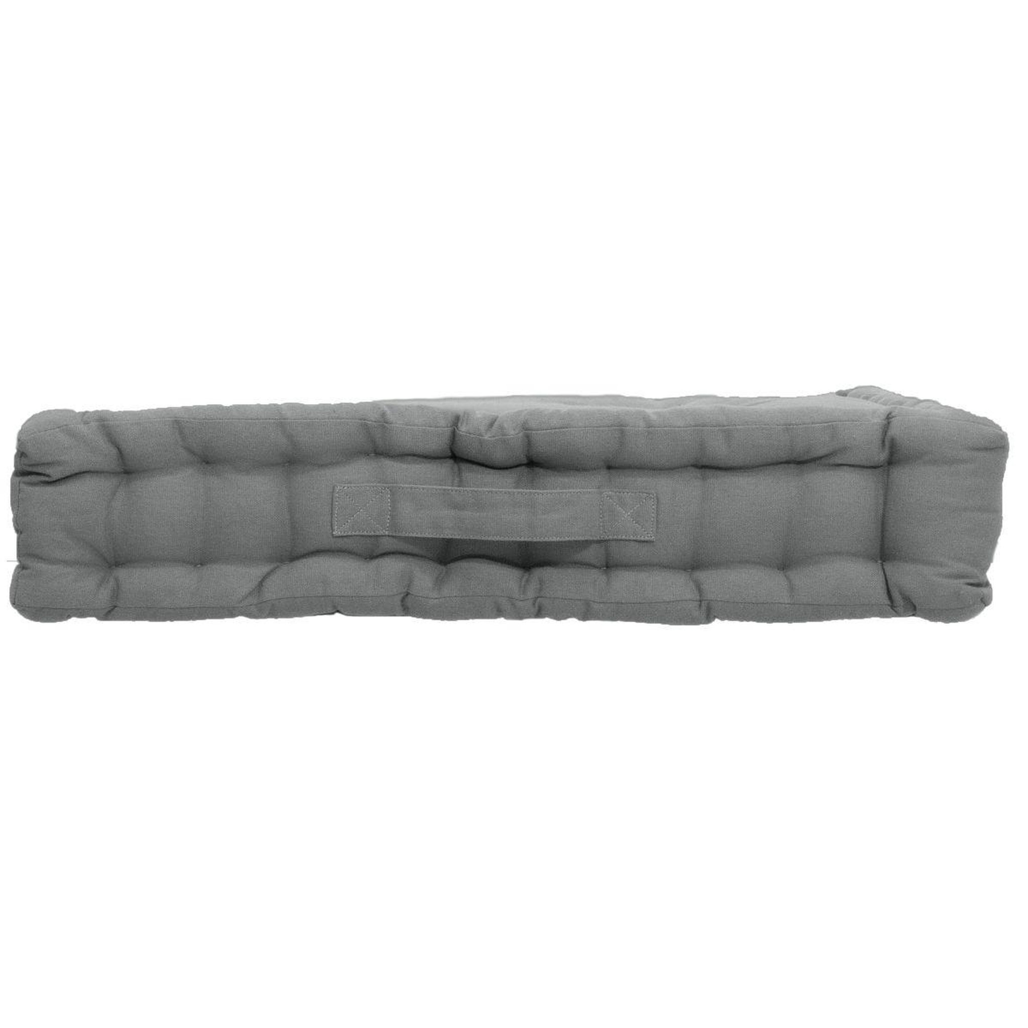 Voir la diapositive 2 : ENJOY HOME Coussin de Sol Uni  Panama  50x50cm Gris Clair