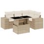 Voir la diapositive 2 : VIDAXL Salon de jardin avec coussins 5 pcs beige resine tressee
