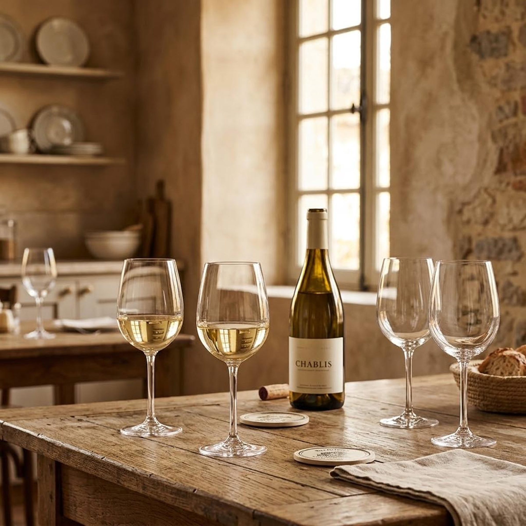 Voir la diapositive 2 : Paris Prix Lot de 6 verres à vin  orpea  36cl transparent