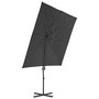 Voir la diapositive 3 : VIDAXL Parasol de jardin en porte-a-faux avec mat en acier anthracite