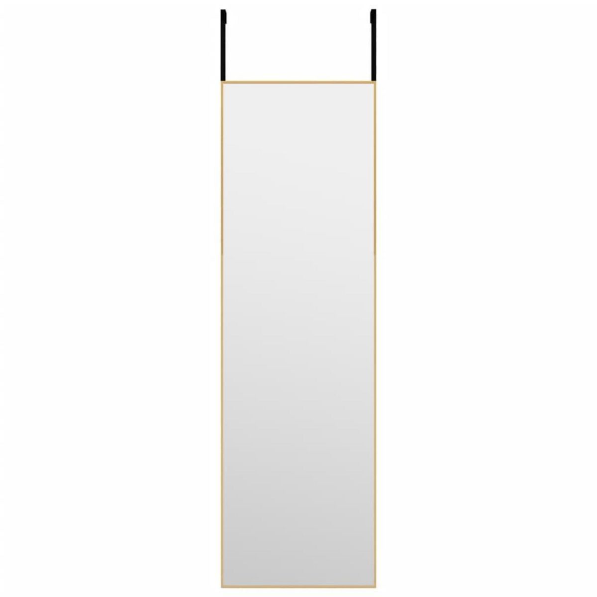VIDAXL Miroir de porte Dore 30x100 cm Verre et aluminium