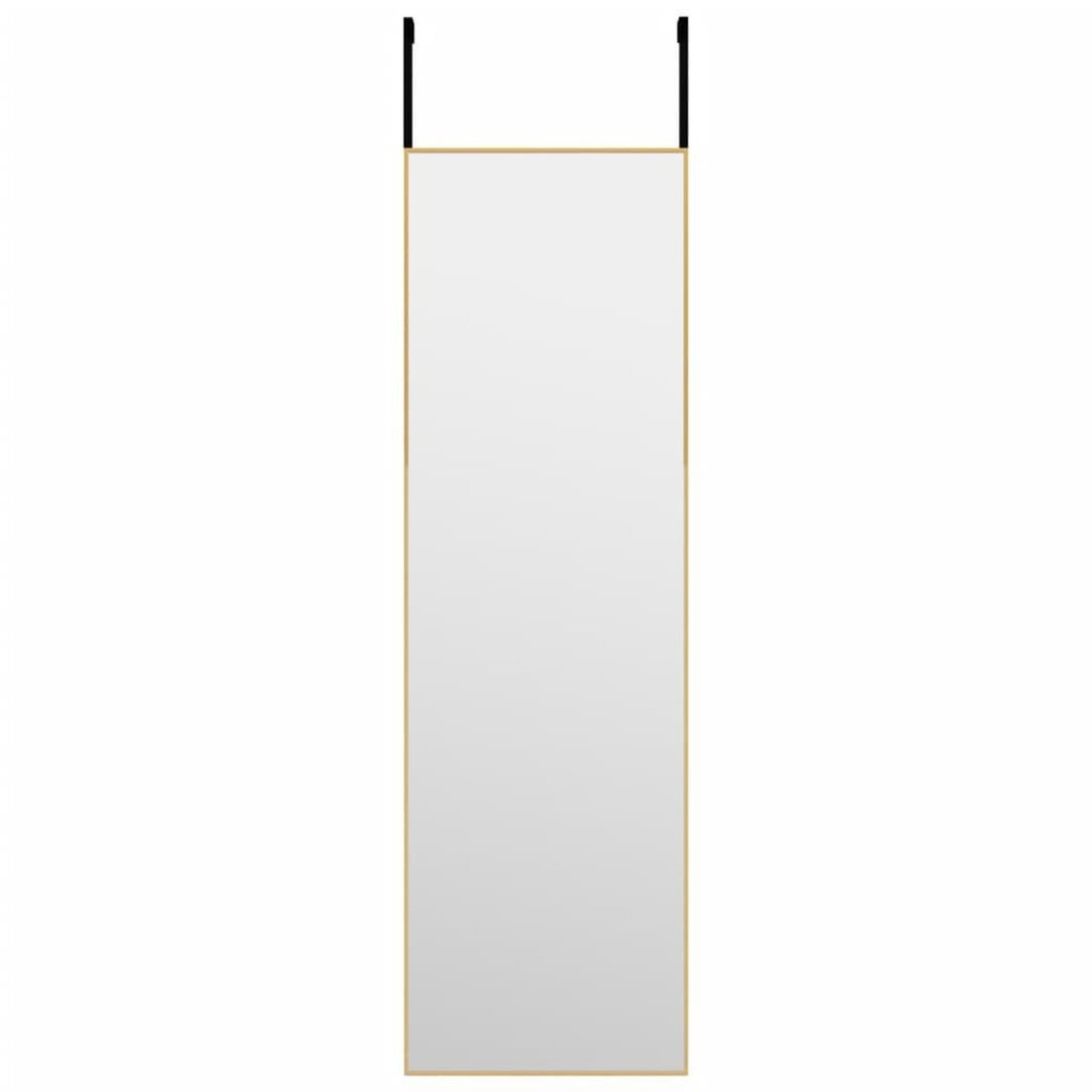 VIDAXL Miroir de porte Dore 30x100 cm Verre et aluminium