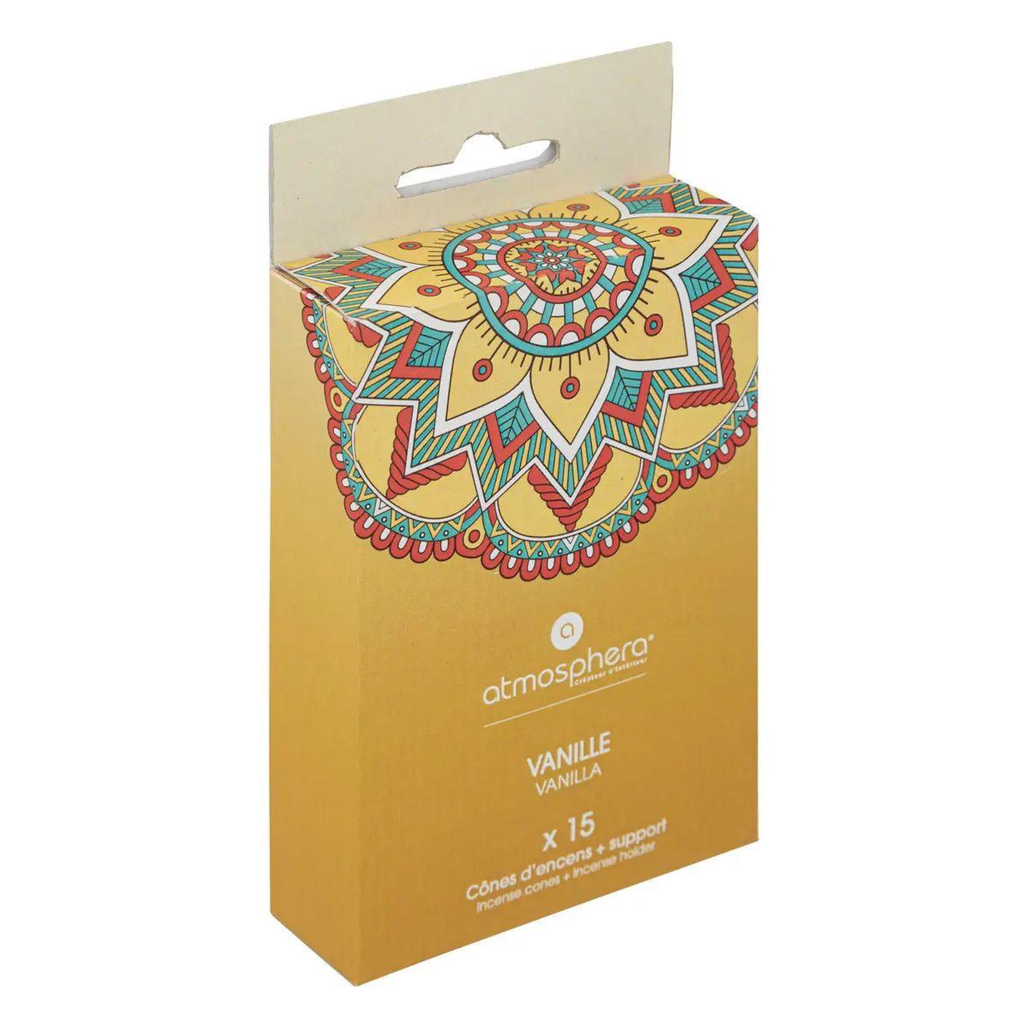 Voir la diapositive 4 : ATMOSPHERA Cône d'encens & bâtonnets  taly  5cm vanille