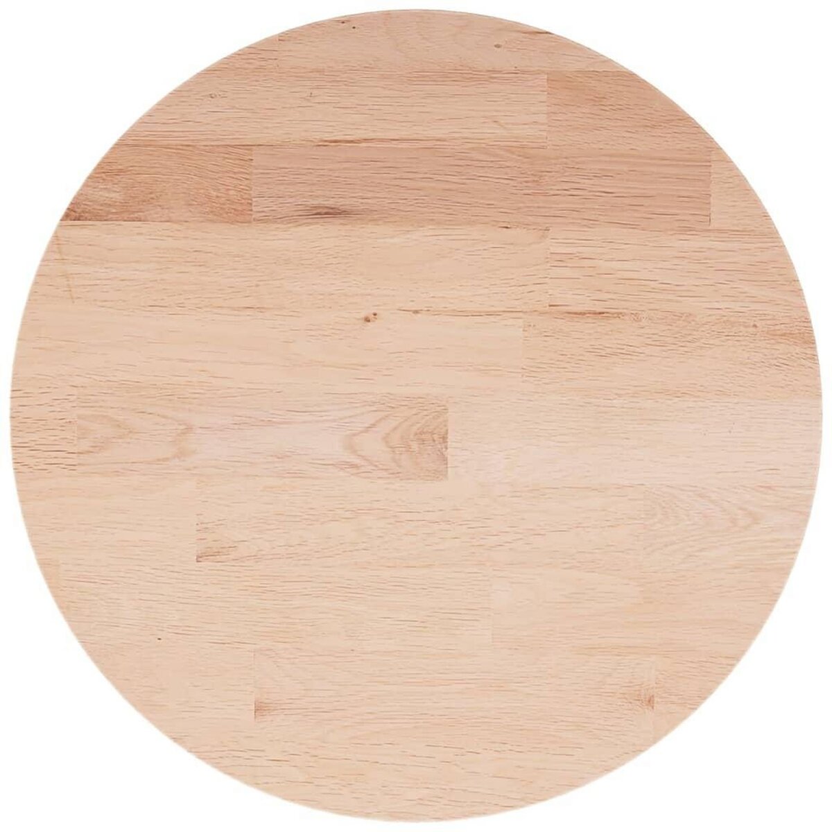 VIDAXL Dessus de table rond Ø50x1,5 cm Bois de chene massif non traite