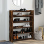 Voir la diapositive 3 : VIDAXL Etagere a chaussures chene fume 80x25x100 cm bois d'ingenierie
