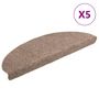 Voir la diapositive 2 : VIDAXL Tapis autoadhesifs de marches 5 pcs Creme 65x21x4 cm Aiguillete