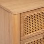 Voir la diapositive 5 : ATMOSPHERA Chiffonnier 4 tiroirs en cannage TIRIA - Marron