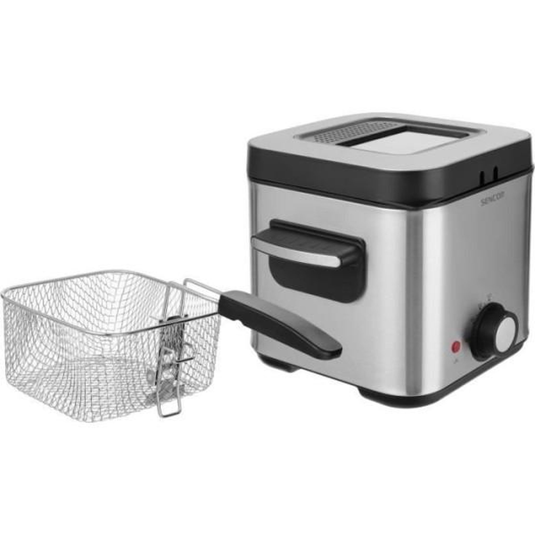 Voir la diapositive 2 : MARKET24 Friteuse Electrique  - SENCOR - SFR 6200SS - 900 W - 1,5 L - Noir / Acier inoxydable
